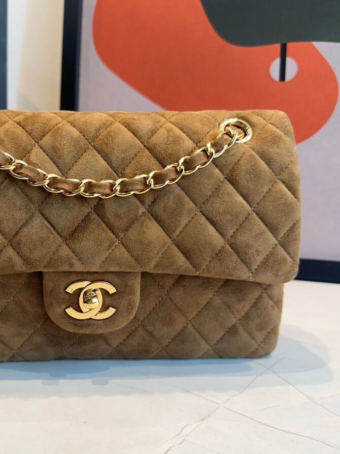 Bolsa Chanel Classic 11.12 Camurça - Imagem 23
