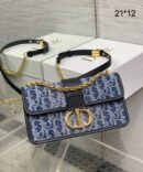 Bolsa Dior Montaigne Jacquard - Azul