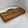Bolsa Clutch Bottega Longo Andiamo com Alça - Caramelo