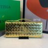 Bolsa Clutch Bottega Long Andiamo-Dourado