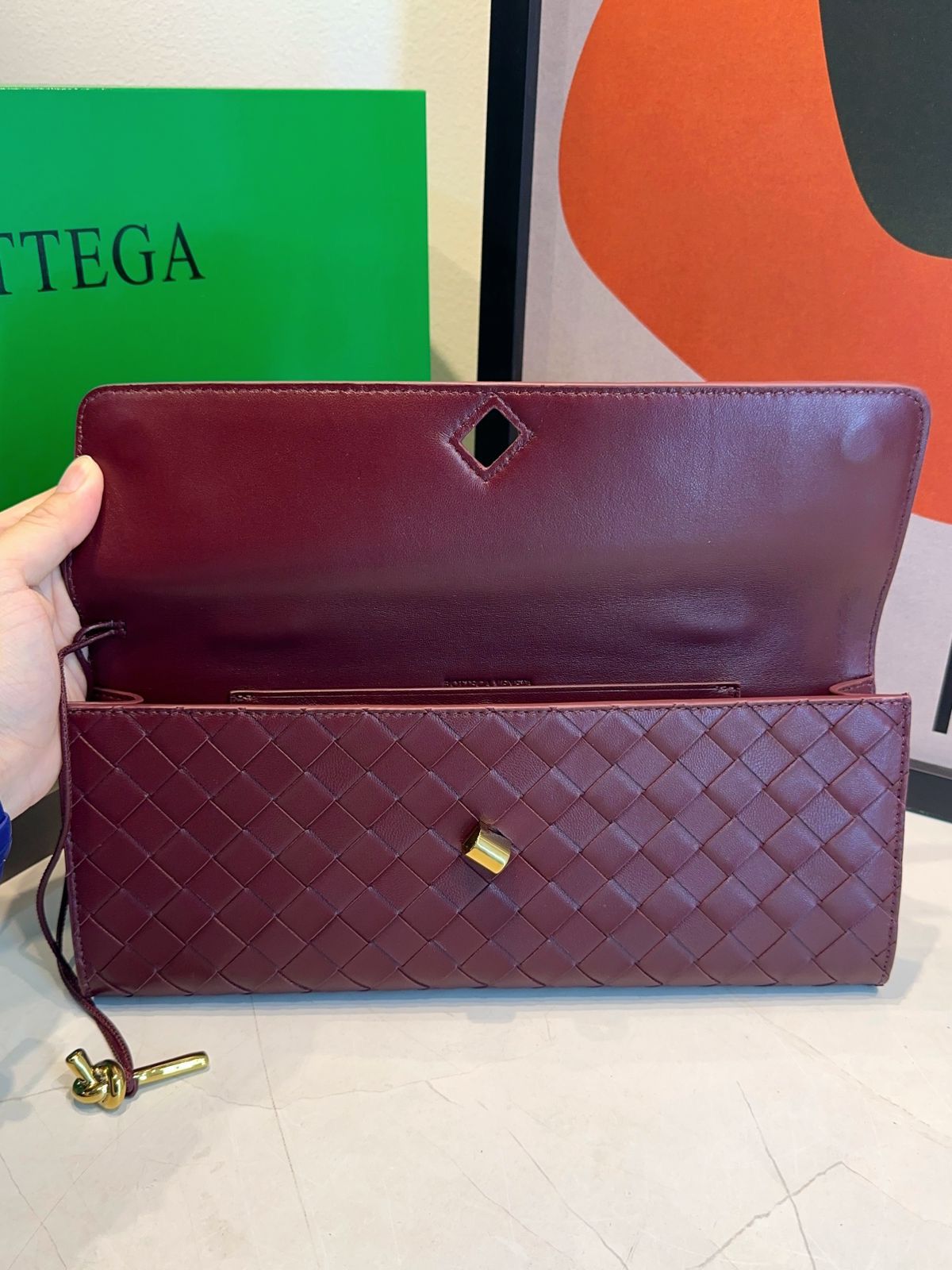 Bolsa Clutch Bottega Long Andiamo - Imagem 22