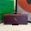 Bolsa Clutch Bottega Long Andiamo-Vinho