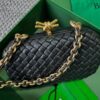 Bolsa Clutch Bottega Veneta Knot - Preto