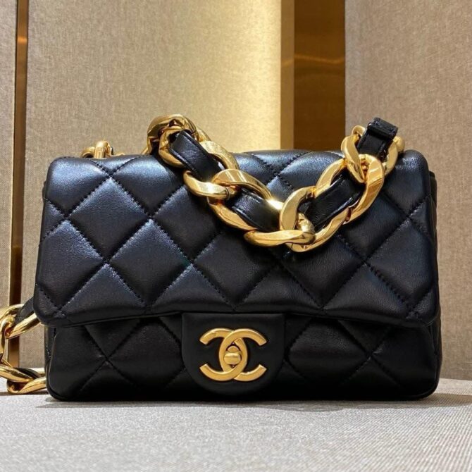 Bolsa Chanel Couro De Cordeiro - Oferta