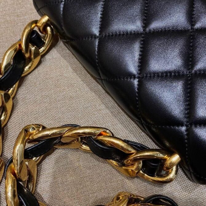 Bolsa Chanel Couro De Cordeiro - Oferta - Imagem 7