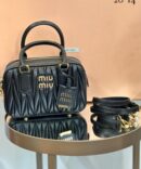 Bolsa Miu Miu Acardie Matelassê - Preto