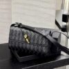 Bolsa Clutch Bottega Andiamo Pequena com Alça - Preto