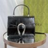 Bolsa GG Dionysus Top Handle Verniz - Preto