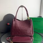 Bolsa Bottega Alça Ombro Dupla - Vinho