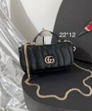 Bolsa Gucci Mini Alça Superior GG Milano-Preto