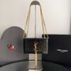 Bolsa YSL Kate Tassel Crocodilo - Preto/Dourado