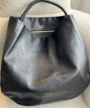 Bolsa Prada Grande de couro-Preto