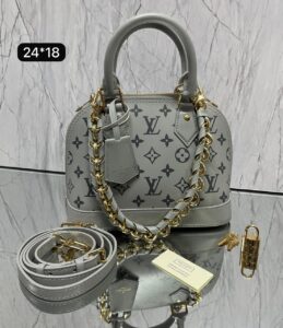 Bolsa LV Alma BB Couro Vitelo - Cinza