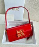 Bolsa Miss Dior com Aba - Vermelho