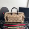 Bolsa Gucci De Viagem Média GG - Bege/Marrom