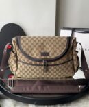 Bolsa Maternidade Gucci GG Canvas - Bege/Marrom