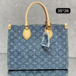 Bolsa LV Onthego MM Jeans - Azul
