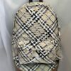 Mochila Burberry Check - Cinza/Preta