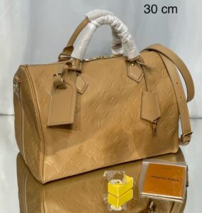Bolsa LV Speedy Solft 30 Couro - Bege
