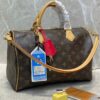 Bolsa LV Speedy Solft 30 Crafty - Marrom/Nude