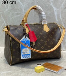 Bolsa LV Speedy Solft 30 Crafty - Marrom/Nude