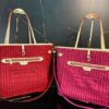 Bolsa LV Neverfull Inside Out Alça Longa - Rosa