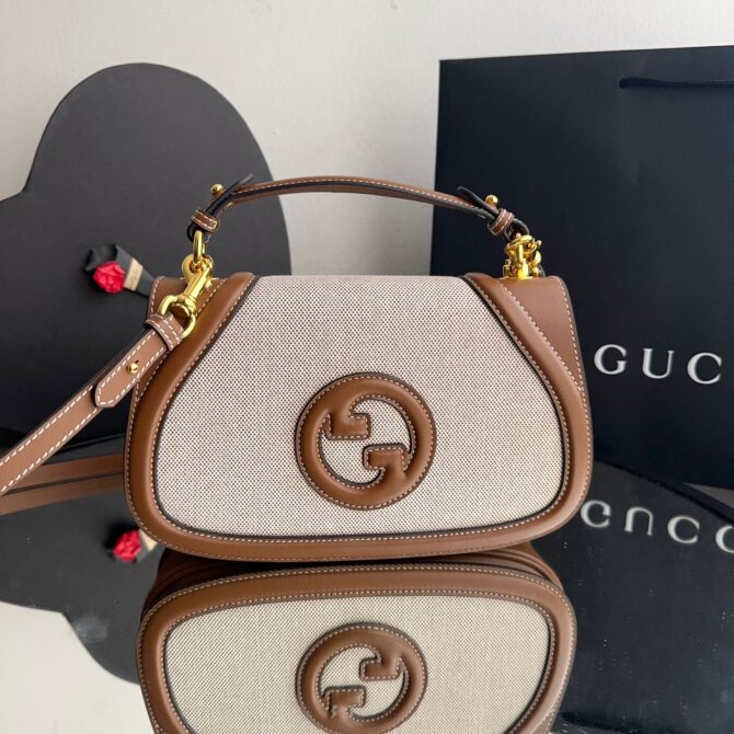 Bolsa Gucci Blondie Ráfia De Alça Média - Image 10