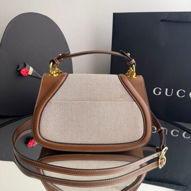 Bolsa Gucci Blondie Ráfia De Alça Média - Image 12