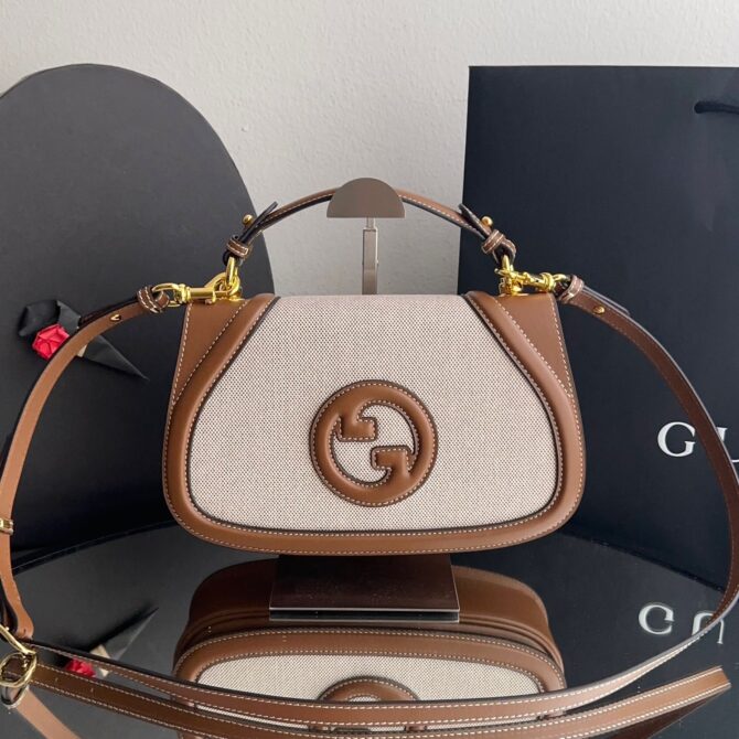 Bolsa Gucci Blondie Ráfia De Alça Média - Image 9