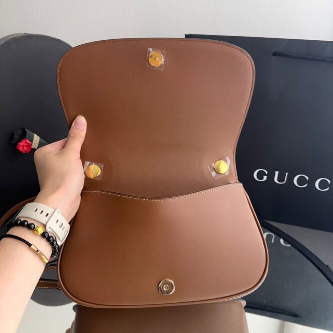 Bolsa Gucci Blondie Ráfia De Alça Média - Image 15