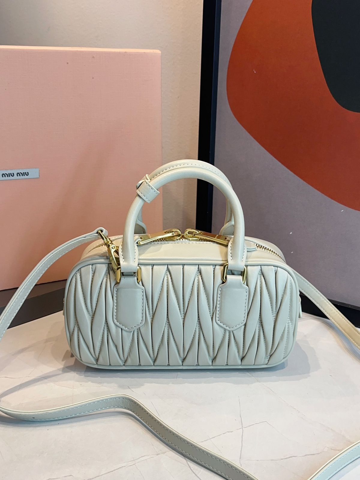 Bolsa Miu Miu Acardie Matelassê Media - Imagem 28