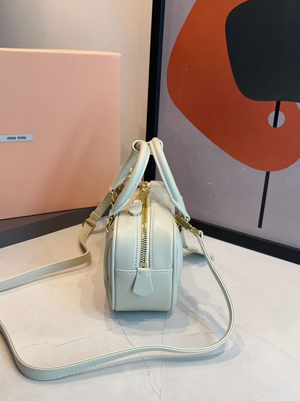 Bolsa Miu Miu Acardie Matelassê Media - Imagem 29