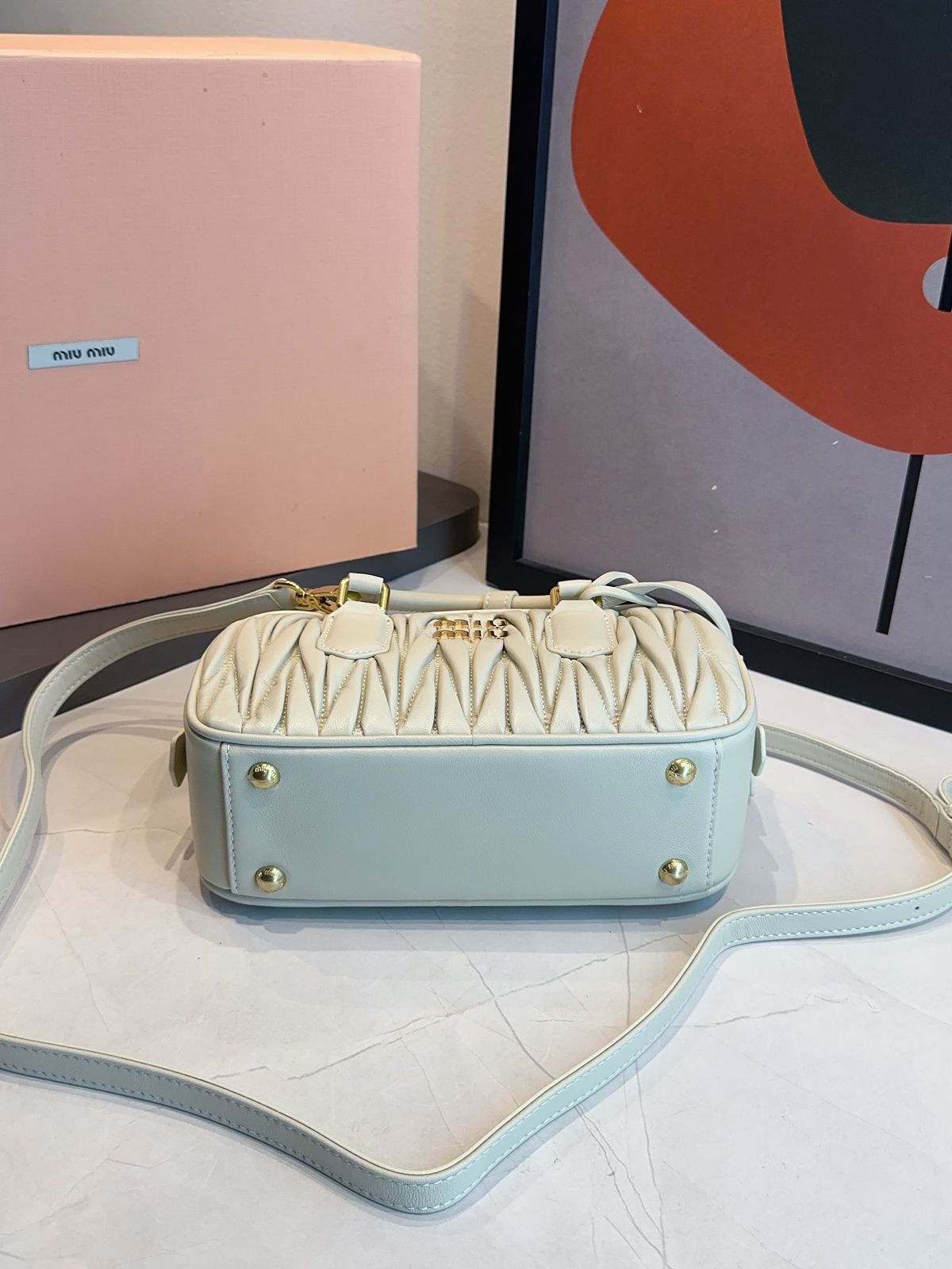 Bolsa Miu Miu Acardie Matelassê Media - Imagem 32