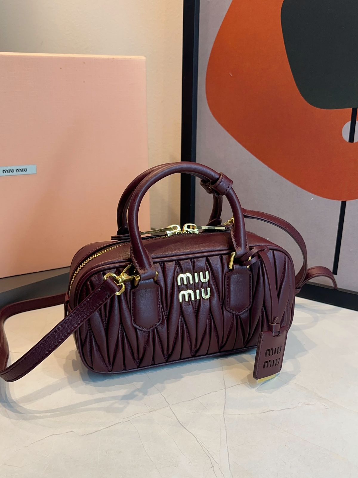 Bolsa Miu Miu Acardie Matelassê Media - Imagem 12