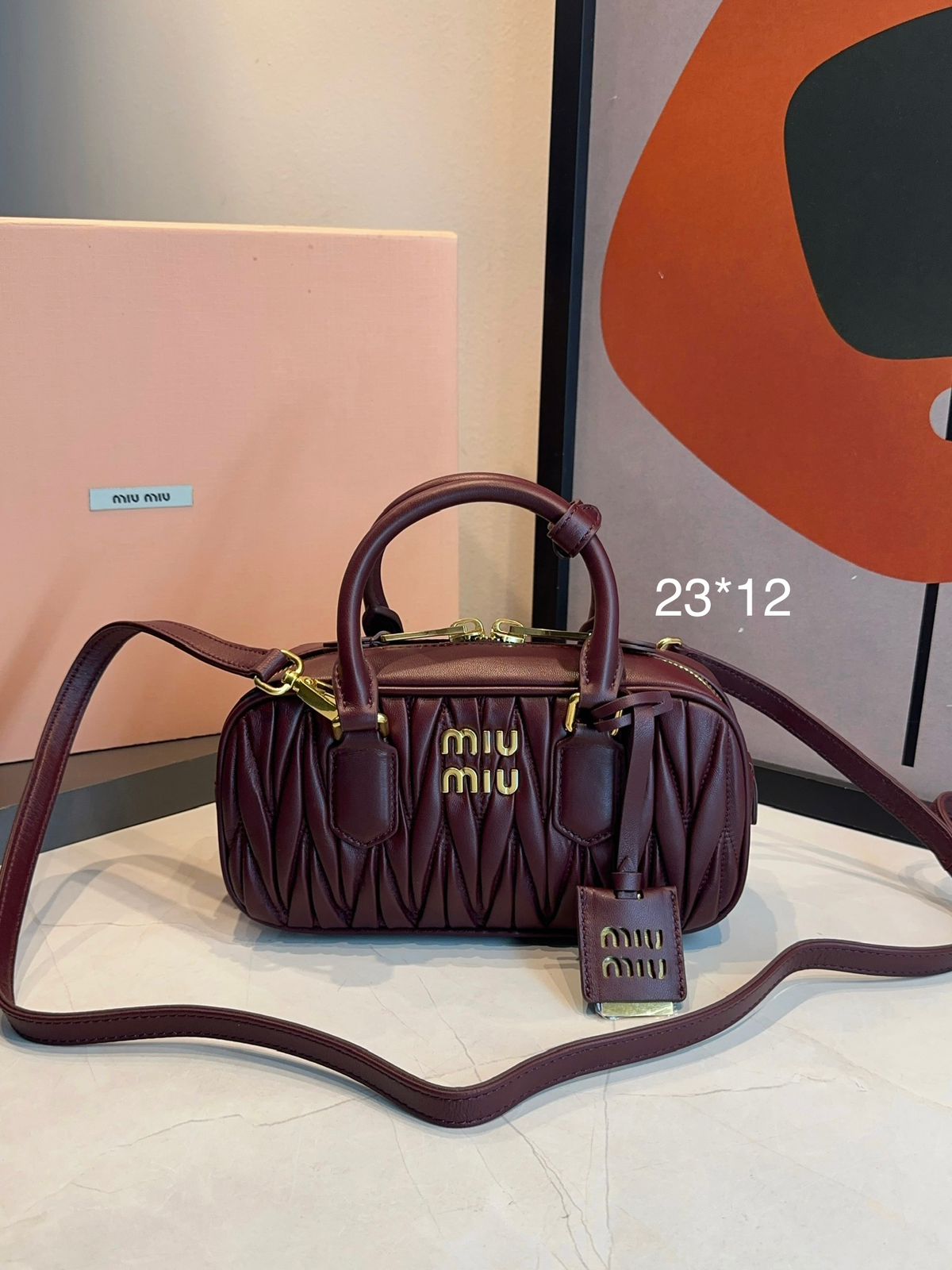 Bolsa Miu Miu Acardie Matelassê Media - Imagem 11