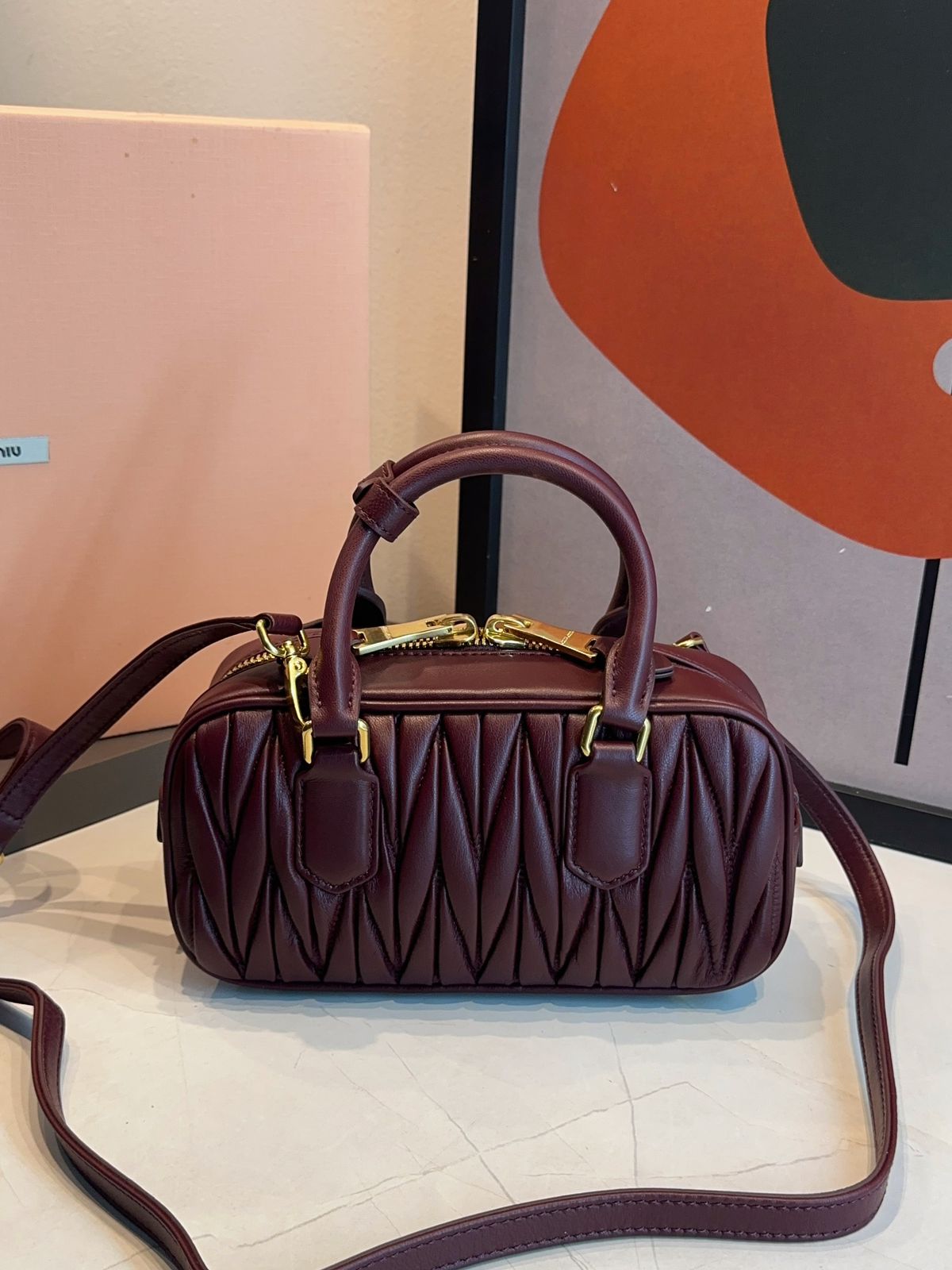 Bolsa Miu Miu Acardie Matelassê Media - Imagem 13