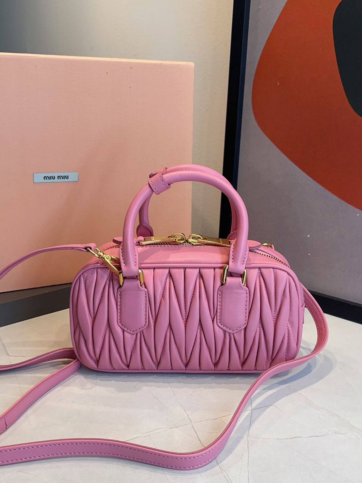 Bolsa Miu Miu Acardie Matelassê Media - Imagem 23