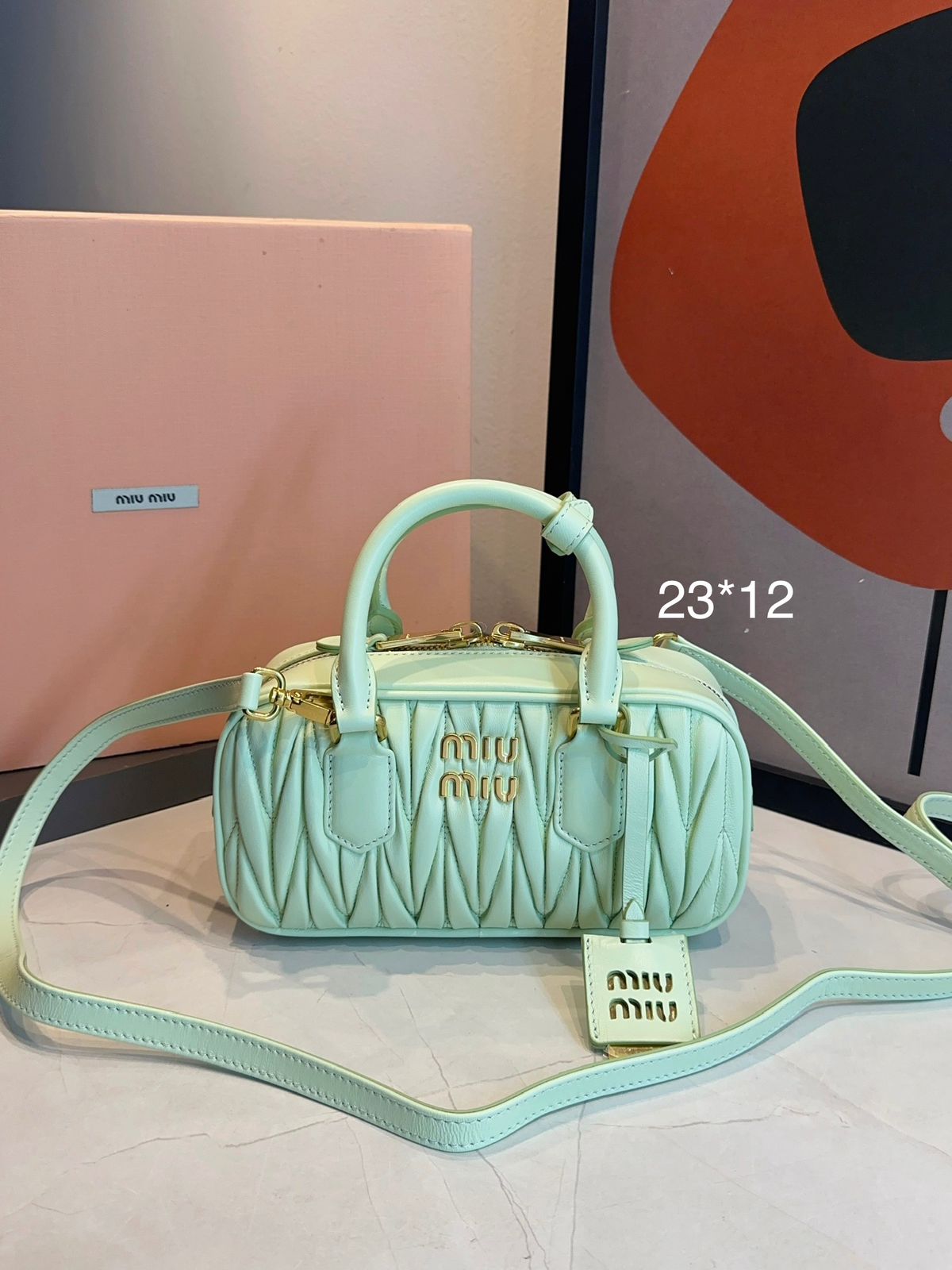 Bolsa Miu Miu Acardie Matelassê Media - Imagem 4