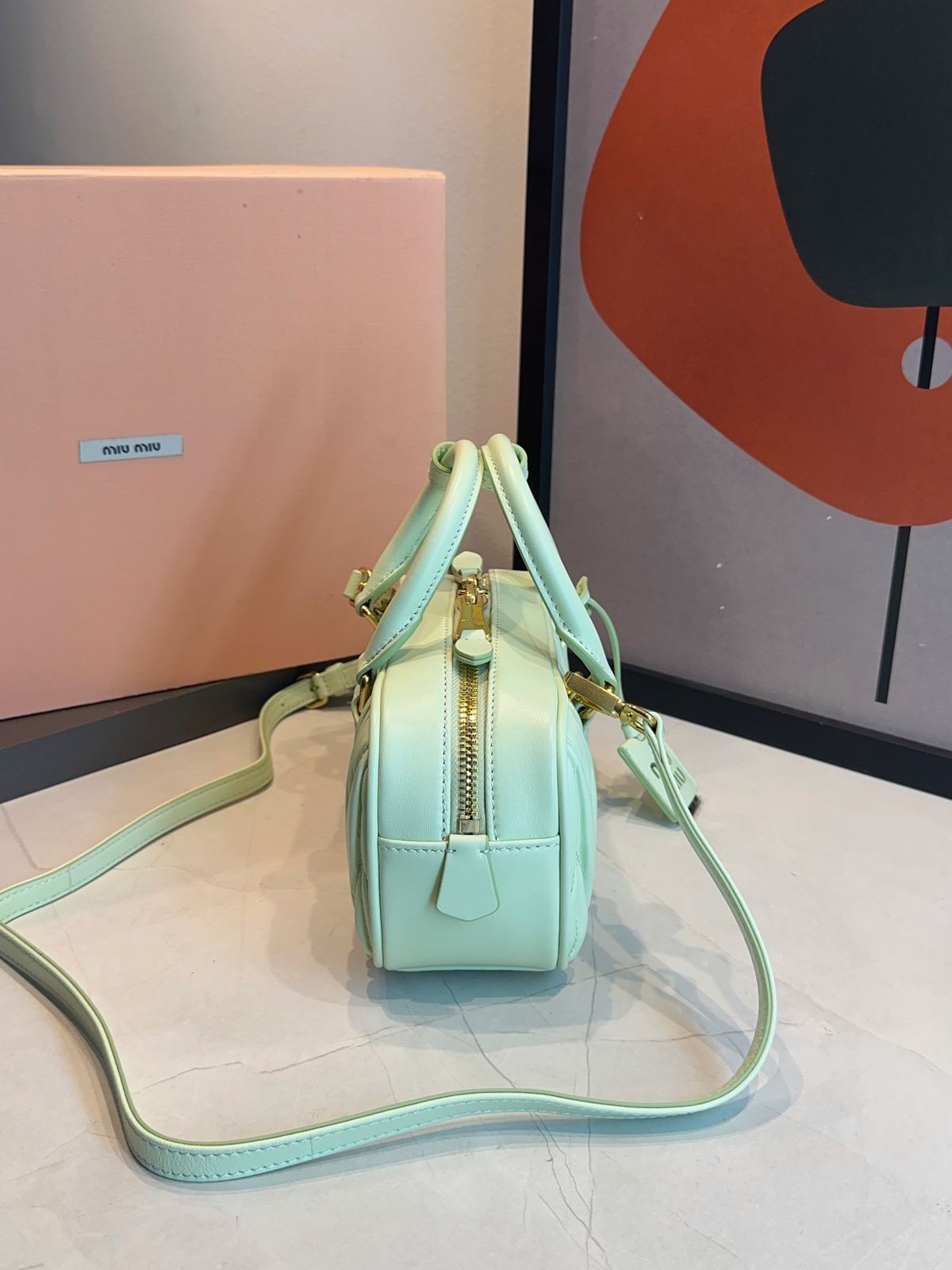 Bolsa Miu Miu Acardie Matelassê Media - Imagem 10