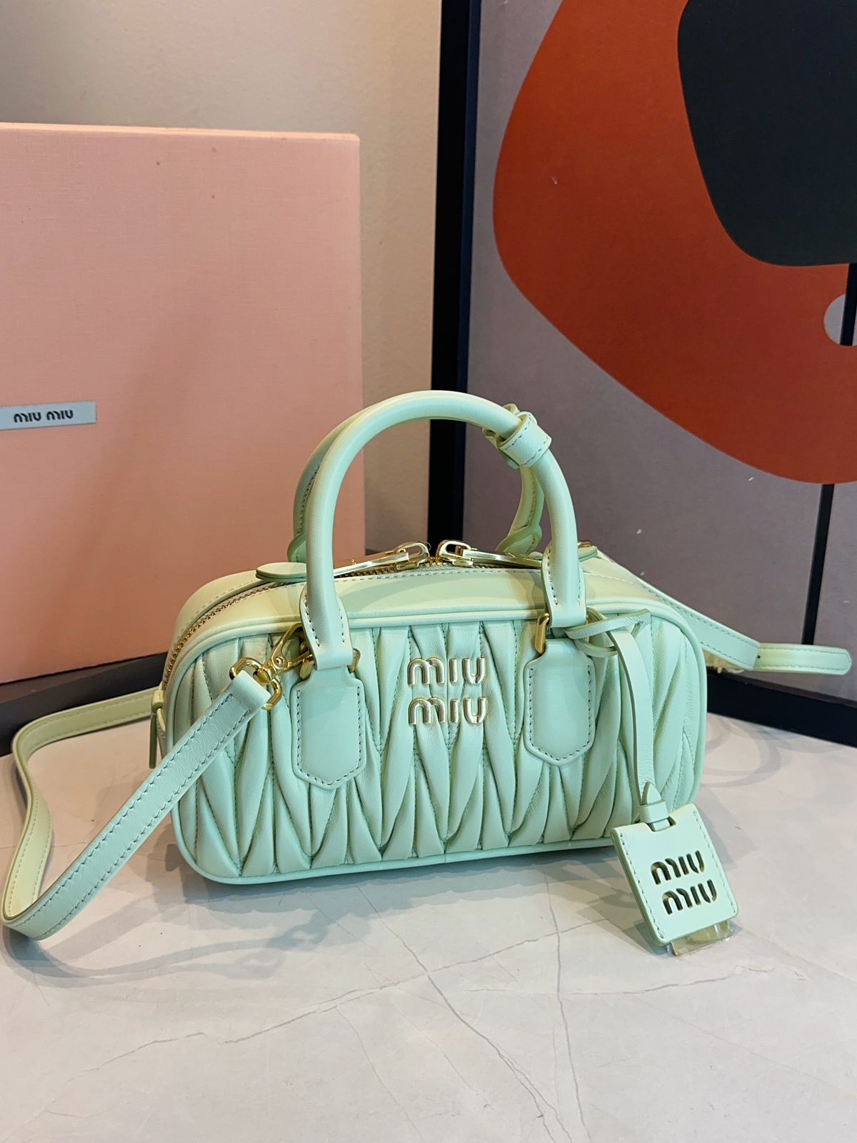 Bolsa Miu Miu Acardie Matelassê Media - Imagem 5