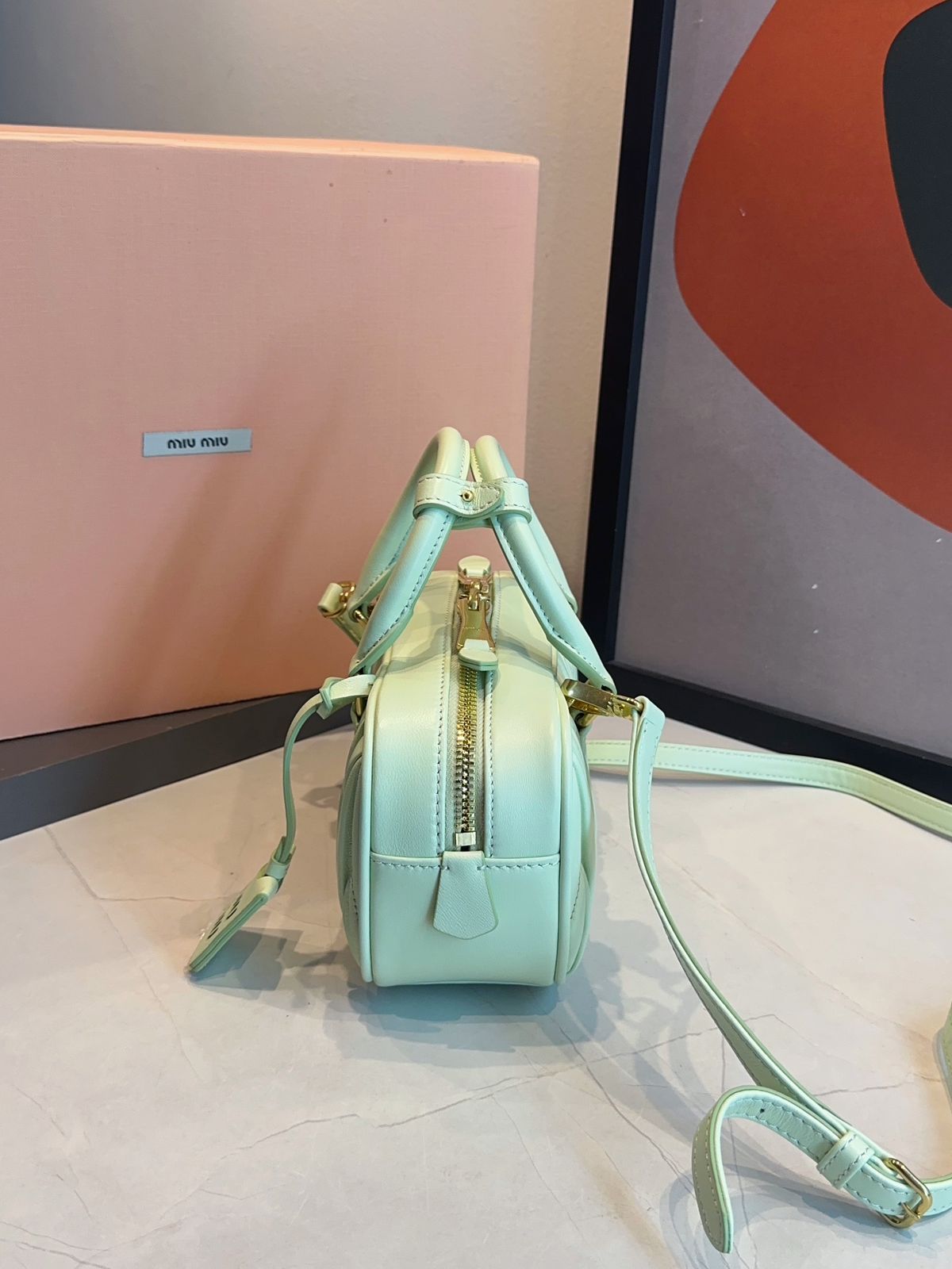 Bolsa Miu Miu Acardie Matelassê Media - Imagem 9