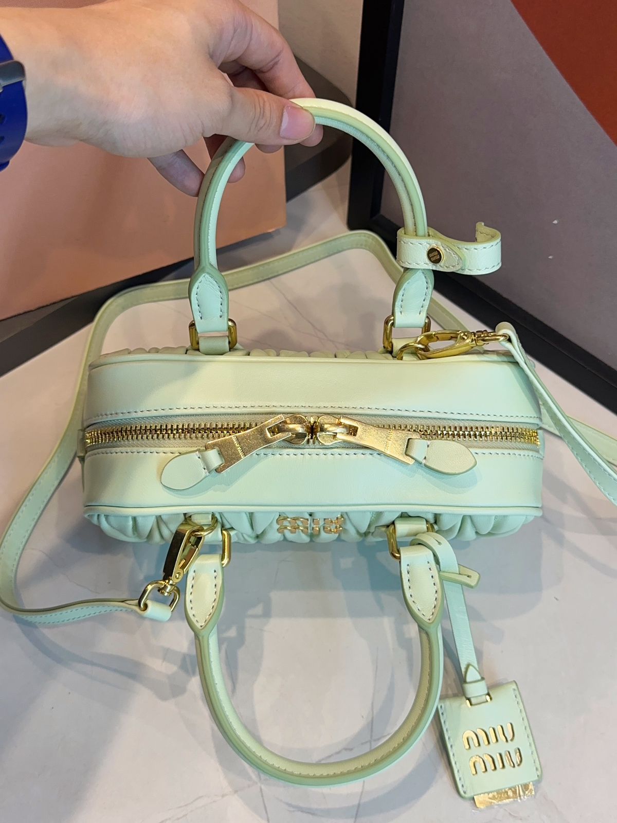 Bolsa Miu Miu Acardie Matelassê Media - Imagem 7
