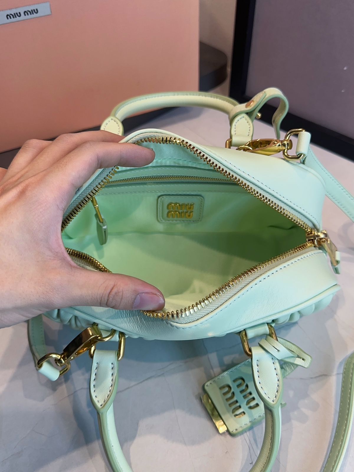 Bolsa Miu Miu Acardie Matelassê Media - Imagem 6