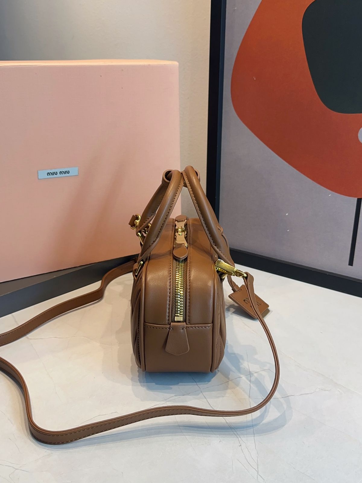 Bolsa Miu Miu Acardie Matelassê Media - Imagem 36