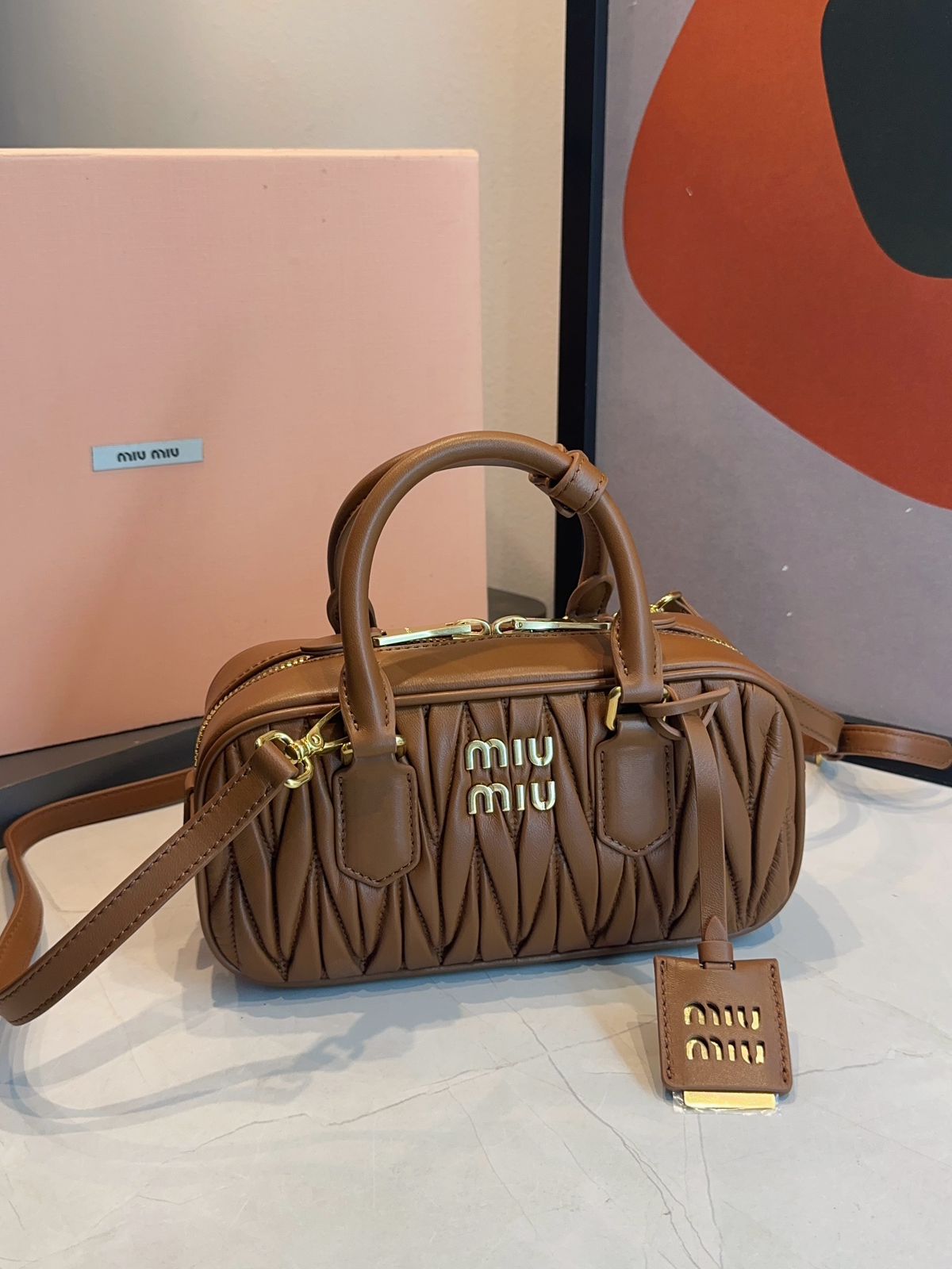 Bolsa Miu Miu Acardie Matelassê Media - Imagem 37