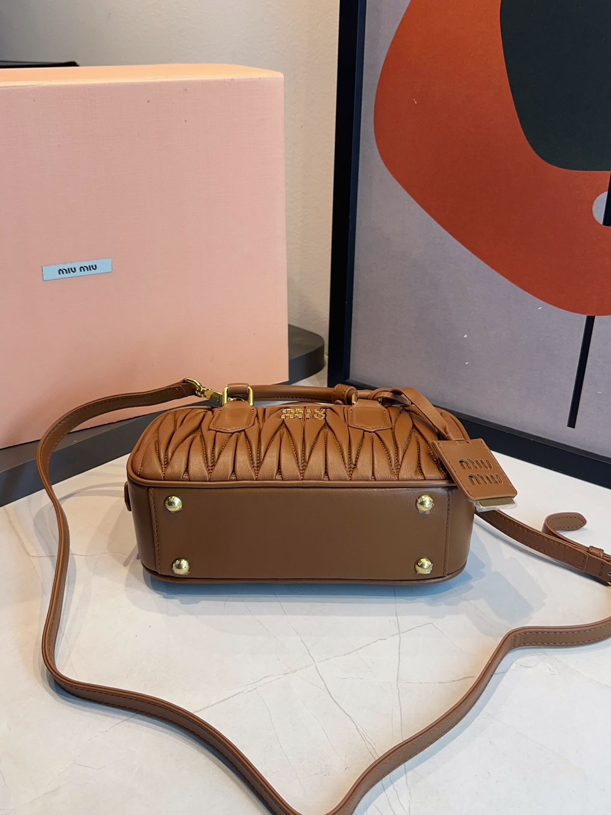 Bolsa Miu Miu Acardie Matelassê Media - Imagem 43