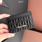 Carteira Miu Miu Porta Cartão - Preto