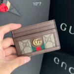 Carteira Gucci Porta Cartão Ophidia-Marrom