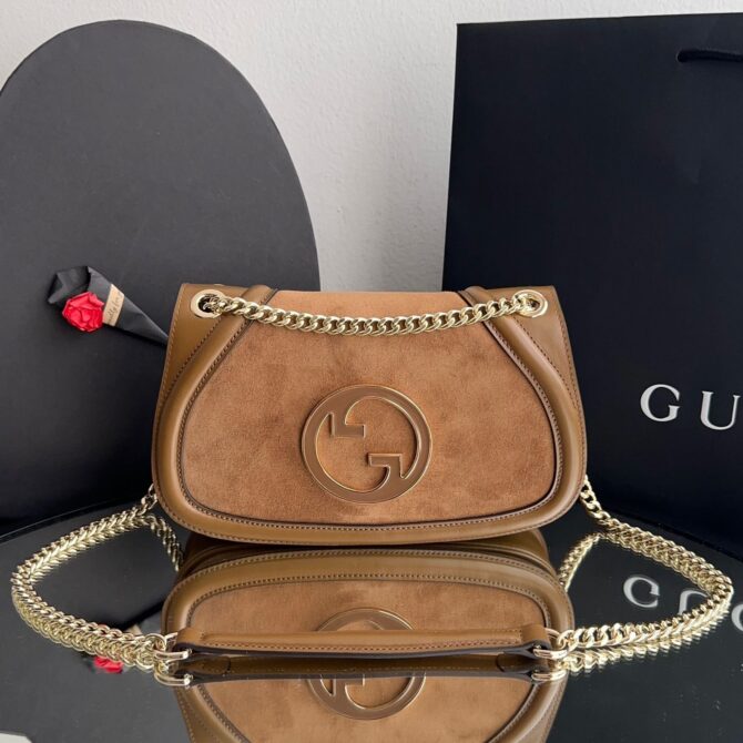 Bolsa Gucci Blondie Camurça Medio - Image 10