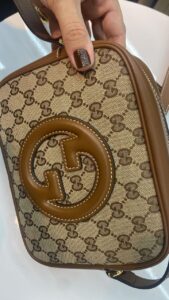 Bolsa Gucci Blondie Monogram - Bege/Marrom